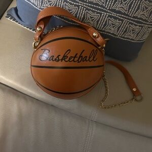 Basketball Design Brown Women's Bag